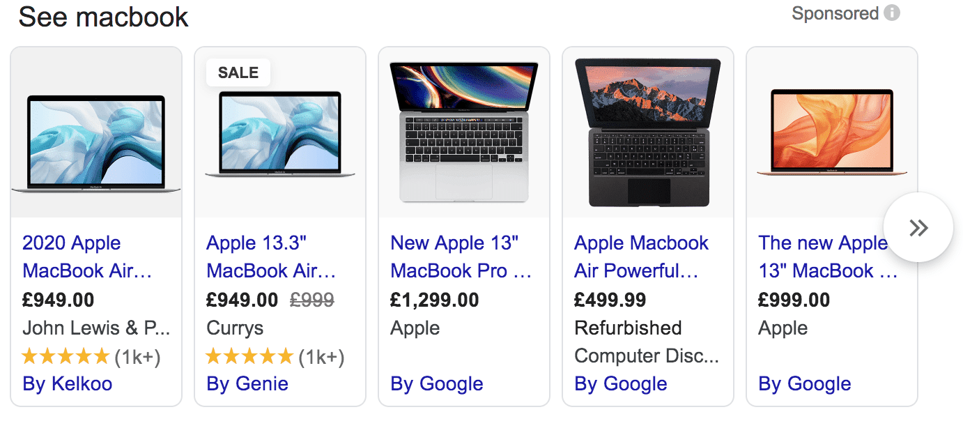 The Key Components To A Successful Google Ads Shopping Campaign 2 Shopping ads