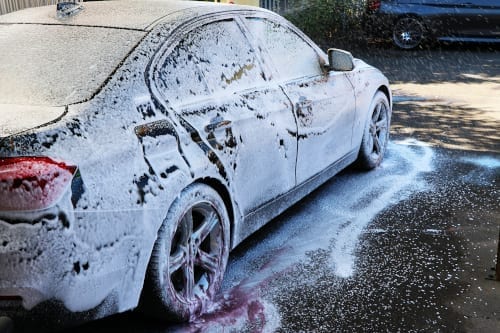 Slims Shampooed Car